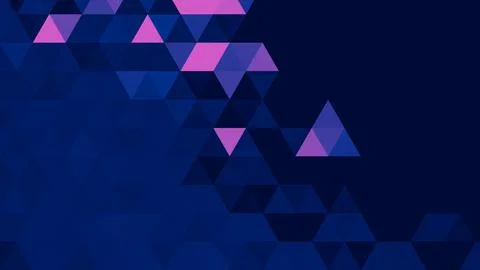 Blue pink polygonal pattern Abstract geometric background Triangular mosaic,  イラスト素材
