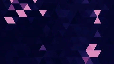 Blue pink polygonal pattern Abstract geometric background Triangular mosaic,  Stock Illustration