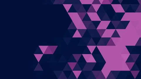 Blue pink polygonal pattern Abstract geometric background Triangular mosaic,  イラスト素材