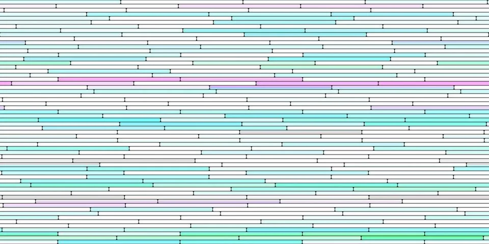 Blue Pink Random Line Sections Background. Colorful Along Segments Texture. A Stock-Illustration