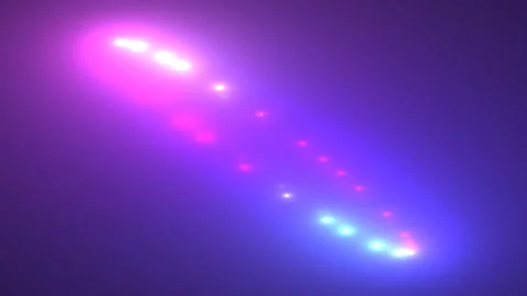 Blue Pink Ring of Circles Warm Tone Spinner Stock Footage 139734782