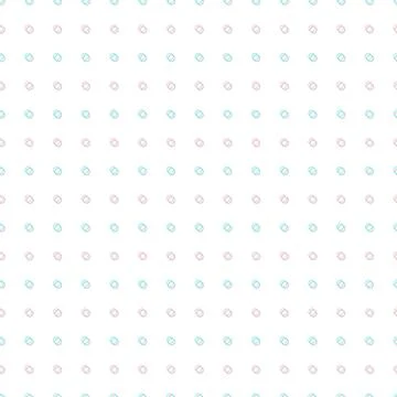 Blue Pink Tiny Circle Abstract White Background Stock Illustration