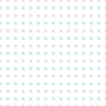 Blue Pink Tiny Star Abstract White Background Stock Illustration