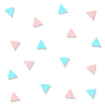 Blue Pink Triangle Abstract White Background Stock Illustration