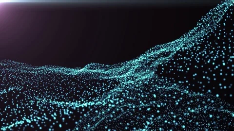 Blue pink wave Stock Footage 105201197