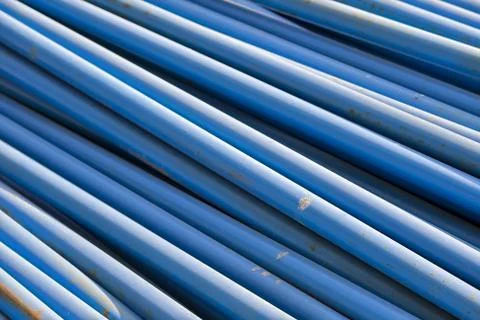 Blue pipes Stock Photos