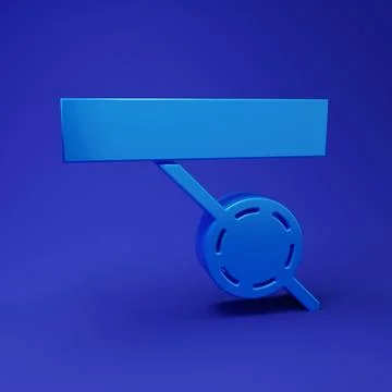 Blue Pirate eye patch icon isolated on blue background. Pirate accessory. M.. Stock Illustration