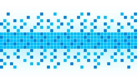 Blue pixel background Stock Illustration