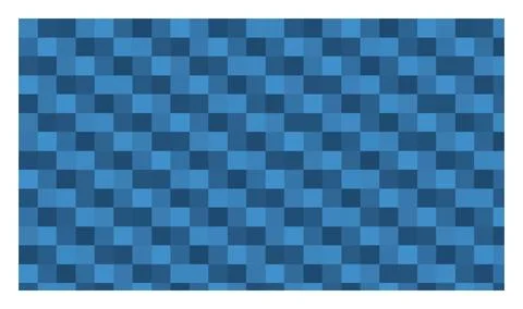 Blue pixel checkerboard pattern seamless digital texture for web background.. Illustrazione stock