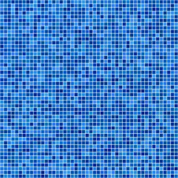 Blue pixel mosaic background Stock Illustration