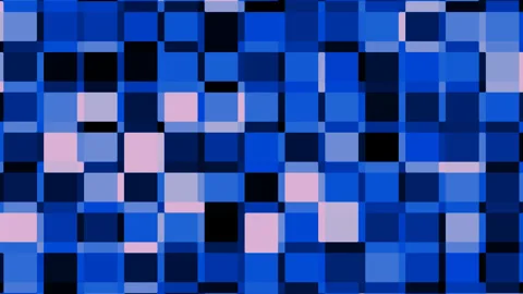 Blue Pixel Squares1 Stock Footage 244853016