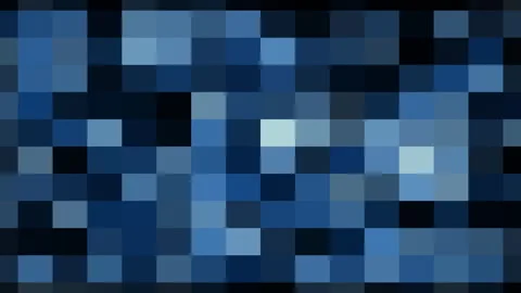 Blue pixelated abstract background with animated digital squares. Stock Footage 326495570