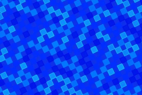 Blue pixelated abstract background with squares and patterns Stock Illustration