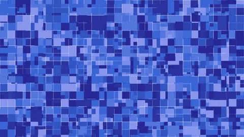 Blue pixelated grid pattern, digital technology mosaic, abstract electronic Stock Footage 327767580