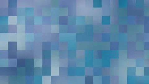 Blue pixelated mosaic pattern, loopable digital abstract grid animation Stock Footage 332816601