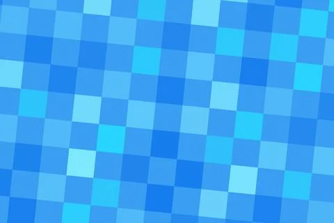 Blue pixelated pattern background with squares and shades Stock Photos