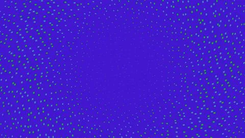 Blue pixelated square frame on white background Illustrazione stock