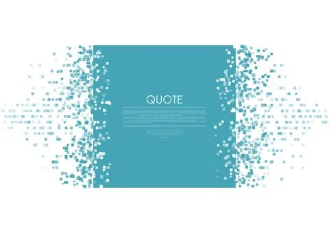 Blue pixelated square minimal abstract geometric background Illustrazione stock