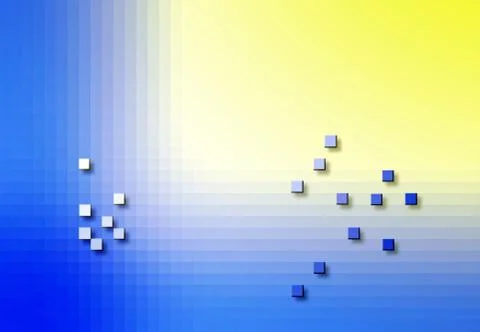 Blue pixels Stock Illustration