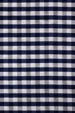 Blue plaid fabric texture background Stock Photos