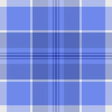 Blue plaid pattern. Classic woven fabric texture suitable for backgrounds, fa Stock Illustration