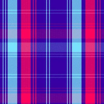 Blue Plaid Seamless Pattern Design for Textile Fabric Stock Illustration
