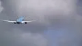 Blue plane after take off HD Footage