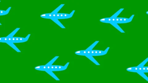 Blue plane background green Stock Footage 240298859