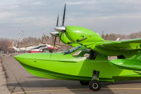 Blue plane Stock Photos