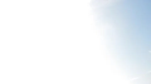 Blue plane quickly flies over head Stock Footage 54484572