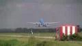 Blue plane taking off HD Footage