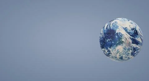 Blue planet 3d rendering  for earth day and  eco content. Stock Photos