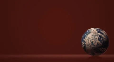 Blue planet 3d rendering  for earth day and  eco content. Fotos de archivo