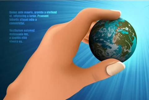 Blue Planet Earth Stock Illustration