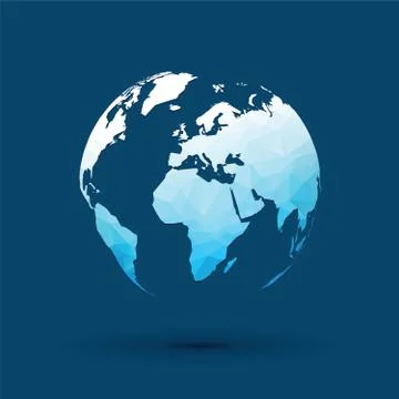 The blue planet earth Illustrazione stock