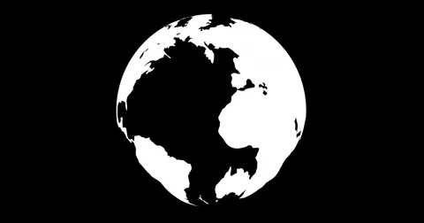 Blue planet earth from space showing America and Africa, USA, globe world Video stock 72920174