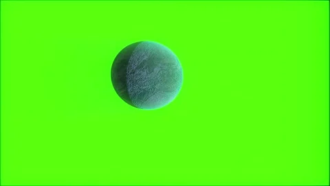Blue planet flies through space, chromakey Stock Footage 151204335