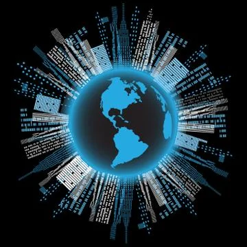 Blue Planet Illustrazione stock