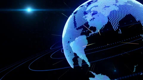 Blue planet intro Stock Footage 35216841