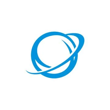 Blue Planet Orbit Logo Template Illustration Design. Vector EPS 10. Stock Illustration