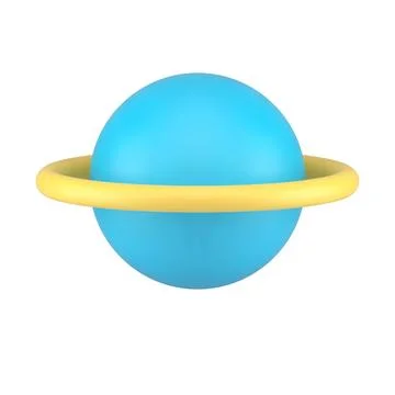 Blue planet ring orbit cosmology exploration science universe astrology gravi Stock Illustration