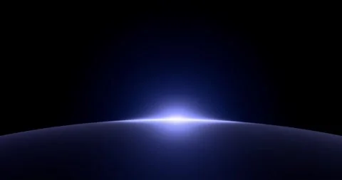 Blue planet with space background Video stock 313604317