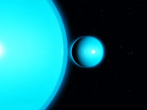 Blue Planets Stock Illustration
