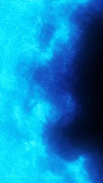 Blue plasma cloud edge with luminous energy glow on dark abstract background Stock Illustration