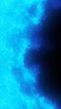 Blue plasma cloud edge with luminous energy glow on dark abstract background Stock Photos