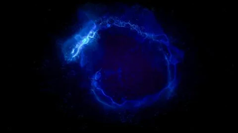 Blue Plasma Loop Background Stock Illustration