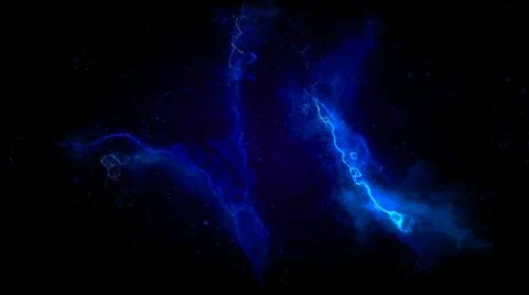 Blue Plasma Loop Background Stock Illustration
