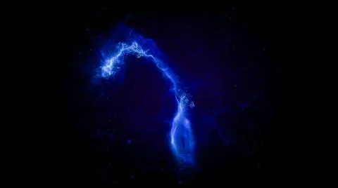 Blue Plasma Loop Background Illustrazione stock