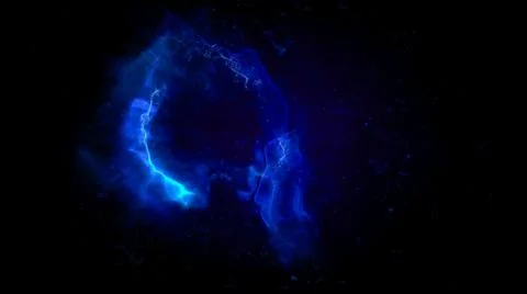 Blue Plasma Loop Background Stock Illustration