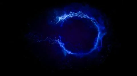 Blue Plasma Loop Background 스톡 일러스트